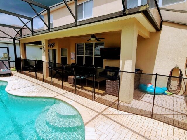 Davenport Florida Vacation Home Pool Fence