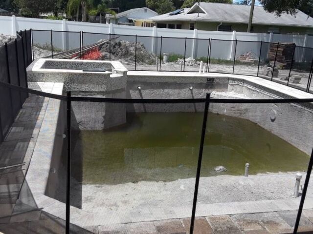 Florida Lakeland Pool Fence Construction