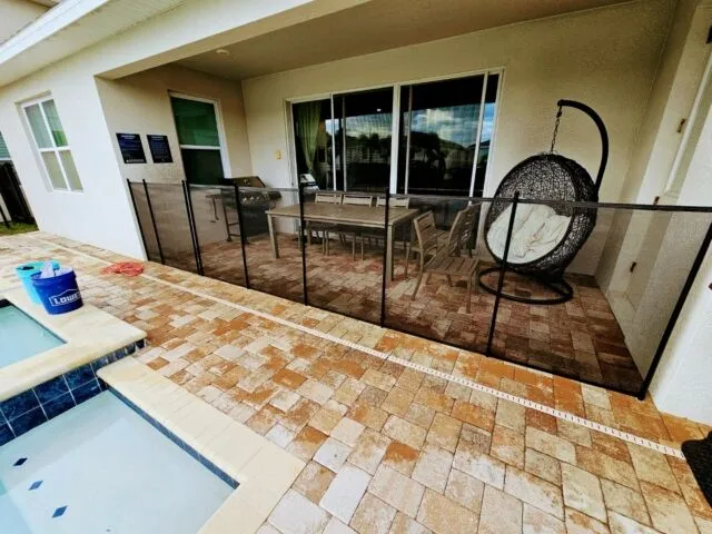 Kissimmee Florida Vacation Home Pool Safety Fence