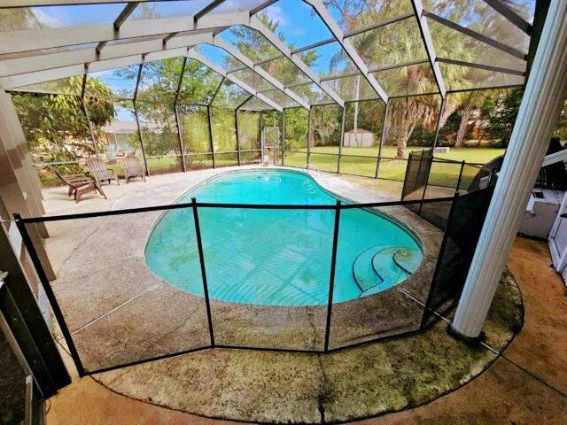 Lakeland Florida Airbnb Custom Pool Fence Installation
