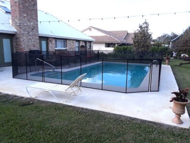Lake Hamilton Pool Safety Fence Installation Pictures