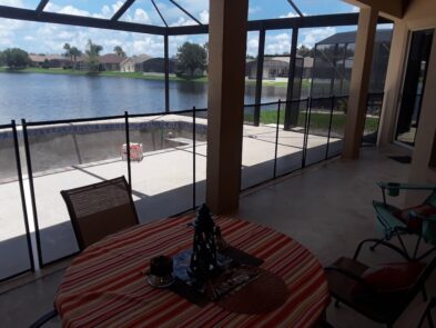 Frostproof Pool Safety Fence client installation