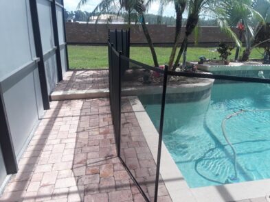Polk City Pool Safety Fence Client Installation
