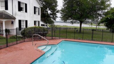Lake Wales Pool Safety Fence installation at customers home