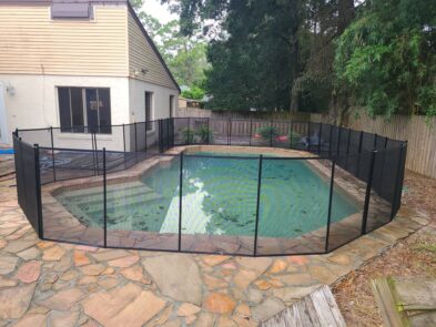 Winter Garden Pool Safety Fence installation picture at customers home