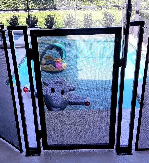 Self-Closing Gate Pool Barrier