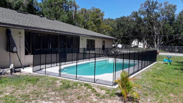 Plant City Pool Safety Fence installation picture of clients house