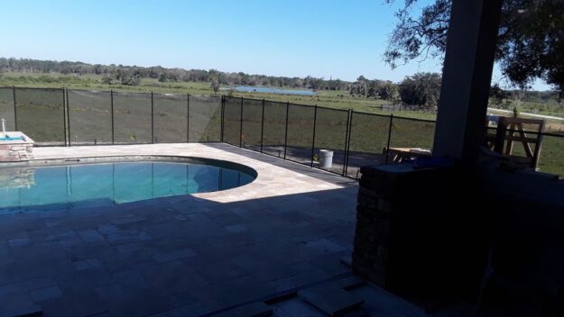 Lake Placid Pool Safety Fence Customer Installation Picture