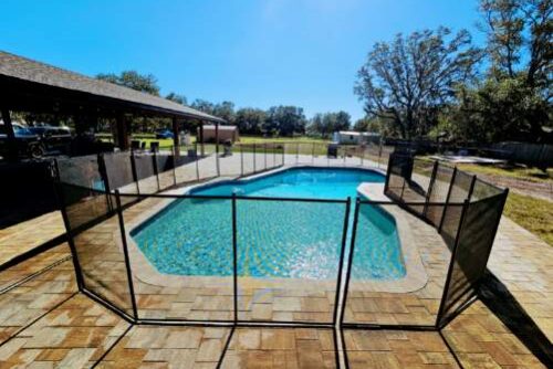 swimming pool safety fence